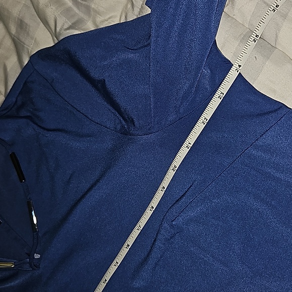 CATHERINES Black Label Hi-Low Myrtle Tunic Art Deco Pattern V Back Size 0x 14/16 - Picture 15 of 16